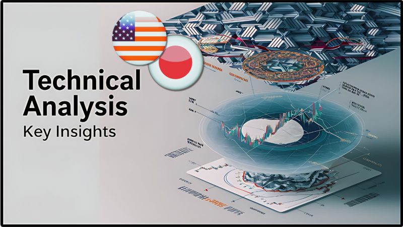 USDJPY currency chart with key technical analysis and economic events for July 2024.